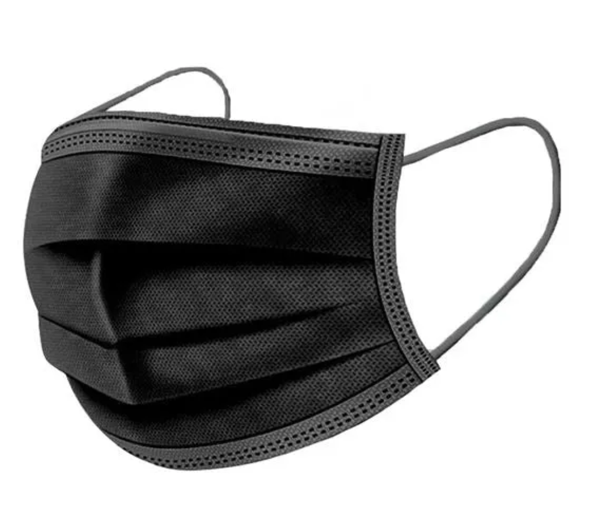 3PLY SURGICAL DISP FACE MASKS BLACK